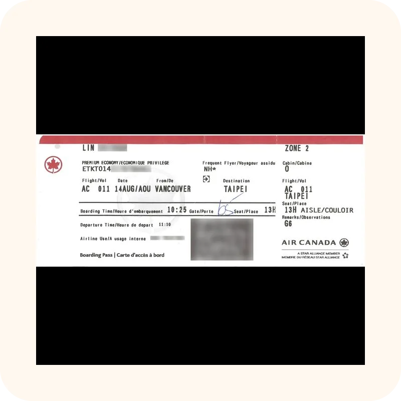 boarding pass